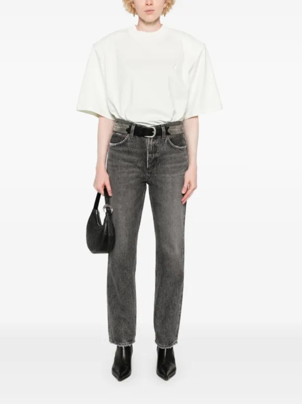 AGOLDE Valen Mid-Rise Straight Leg Jeans